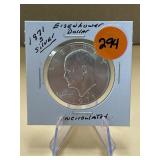 1971 - S Silver Eisenhower Dollar