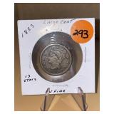 1853 Large Cent - Very Fine