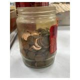 Glass Jar of Pennies