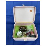 Assorted Costume Jewelry in Jewelry Box