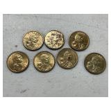 7 - Sacagawea Gold Dollars