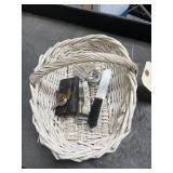 Basket w/Lock - Hairbrush - Pin & Tape Measure