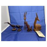 5 Pcs - Wooden Animal Dï¿½cor
