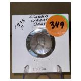 1935 - P Lincoln Wheat Cent - very fine