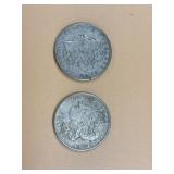 2 - 1921 Morgan Dollars