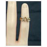 14K dia rings 3.9 gr