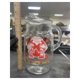 Strawberry Shortcake Glass Pitcher