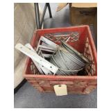 Metal Brackets & Spool of Galvanized Cable