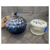 2 Covered Dishes - Hair Clips & Loose Change