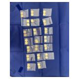 40 Indian Head Pennies 24K Gold Layered