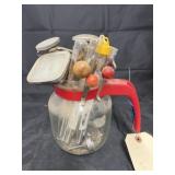 Pitcher w/Assorted Cooking Thermometers