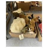 Box of Assorted Stuffed Toys