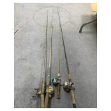 4 Pcs - Fishing Rods/Reels