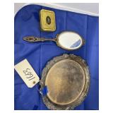 Vintage Dresser Mirror - Vanity Tray & Tin