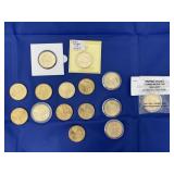 15 Uncirculated Presidential Dollar Coins