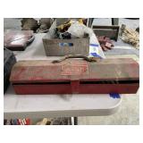 Metal Tool Box w/Rocks