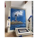 4 Pcs - Lighthouse Pics & Trays