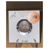 1928 - d  Lincoln Wheat Cent - Fine