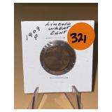 1909 - p Lincoln Wheat Cent