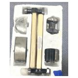 3 Wood Handled Hammers & Heads