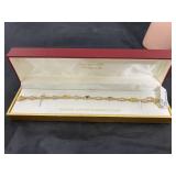 Sterling yellow gold plated necklace 7.4 gr NIB