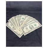 20 Two Dollar Bills