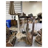 Rolling Metal Table w/3-1/2" Craftsman Vise