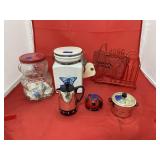 6 Pcs - Canisters - Timers & Paper Towel Holder