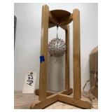 Wooden Plant Stand w/Hanging Lights