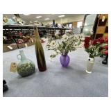 4 Pcs - Vases & Faux Flowers