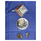 4 Pcs- Stained Glass Dï¿½cor