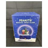 Hallmark Peanuts Musical Snow Globe in box
