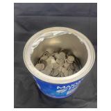 Coffee Tin w/Quarters