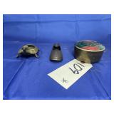 3 Pcs - Trinket Dish - Ash Tray - Brass Turtle