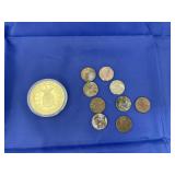 Misprinted 60th Ann. Air Force Coin & Pennies