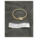 Antique Gold Plated Band w/2 sm dia