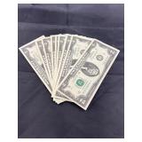 10 Two Dollar Bills in Sequence