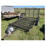 Bumper Pull Single Axle Trailer w/Ramp