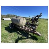 300 Gal Sprayer w/Rooster Tails on Trailer