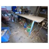 Welding Table on Rollers 7ft x 29" w/3-1/2" Vise