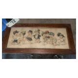 Vintage Framed Pic "Friends"