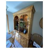 Lighted 2 Piece Hutch - Contents Not Incl