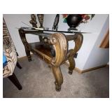 Glass Topped Sofa Table 48"L x 20"W