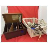 2 Pcs - Basket w/Power Strips & Extension Cords