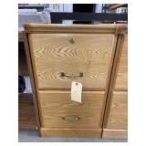 2-Drawer Wooden Filing Cabinet
