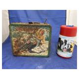 Vintage Metal Lunch Box & Aladdin Thermos