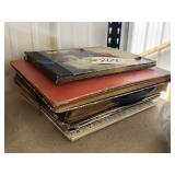 Pile of Assorted Vinyl Records