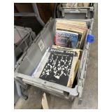 Sheet Music in Plastic Tub