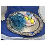3 Pcs - Moon & Stars Dish - Metal Tray - Eggs