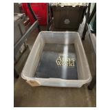 Plastic Bin w/National Geographics Atlas